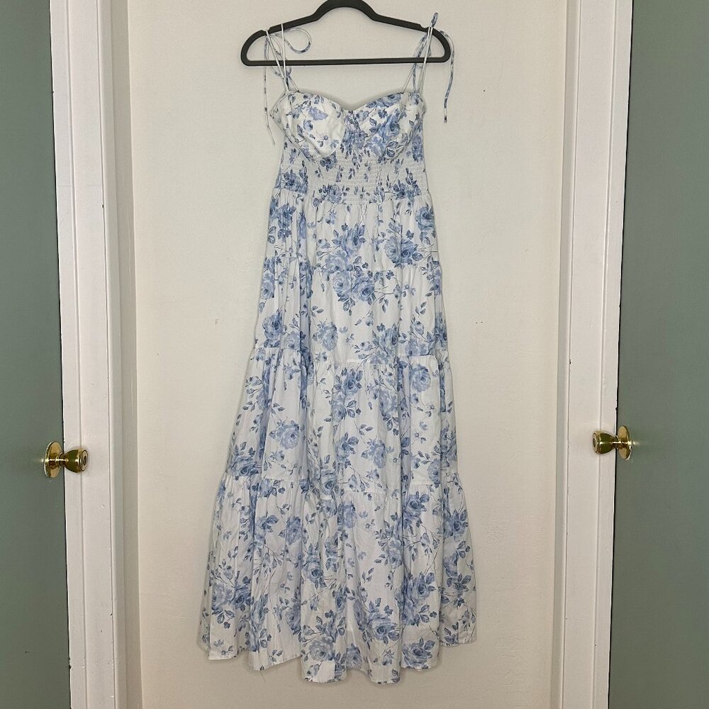 WAYF CUPPED TIERED MAXI DRESS XL